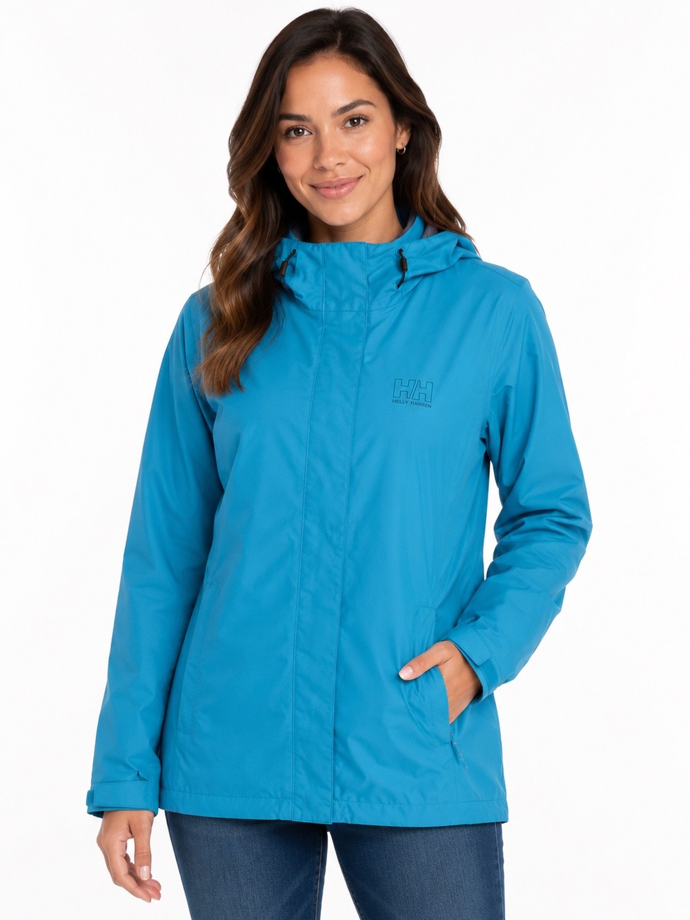 Helly Hansen Women’s Bright Teal Waterproof Rain Jacket